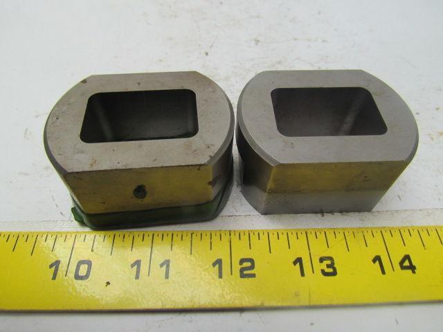 AIP SB8107 DET #298 Oblong Press Fit dies w/ Flats Lot of 2