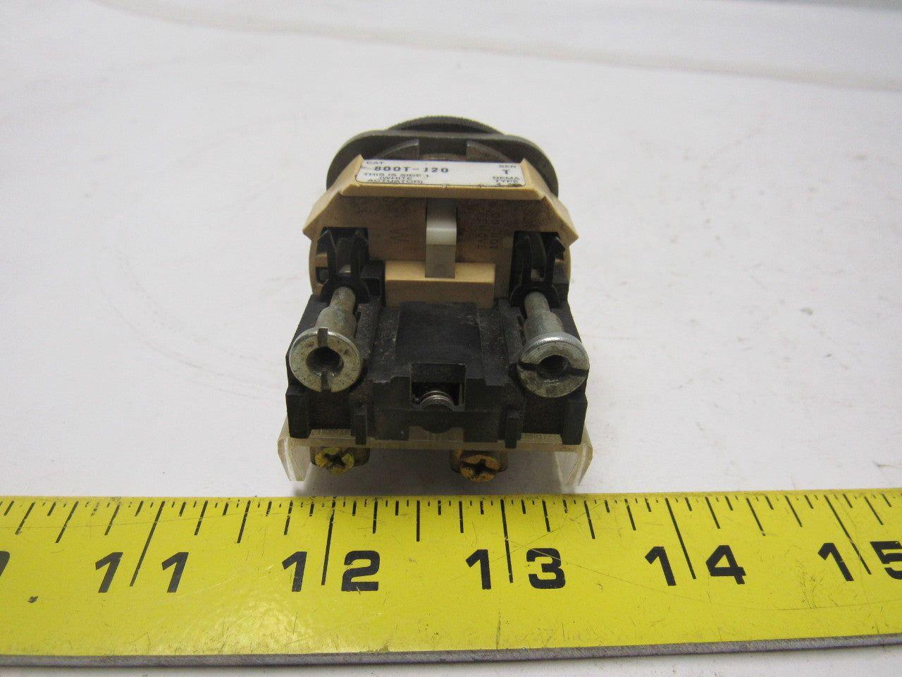 Allen Bradley 800T-J20 Ser.T 3 position spring return center selector switch