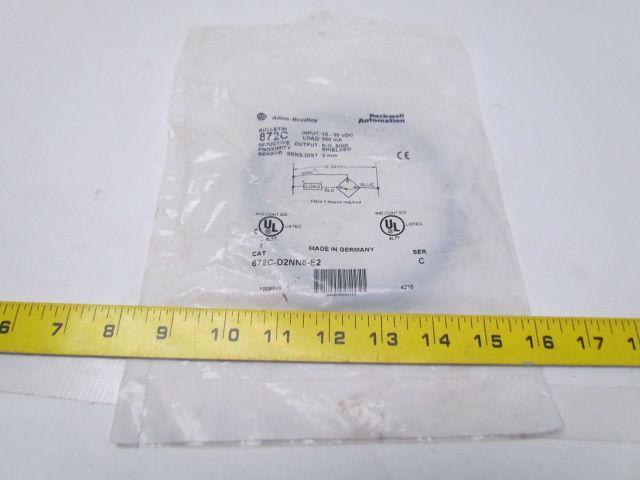 Allen Bradley 872C Proximity Sensor Cable Style 8mm Barrel 2mm Sensing Distance