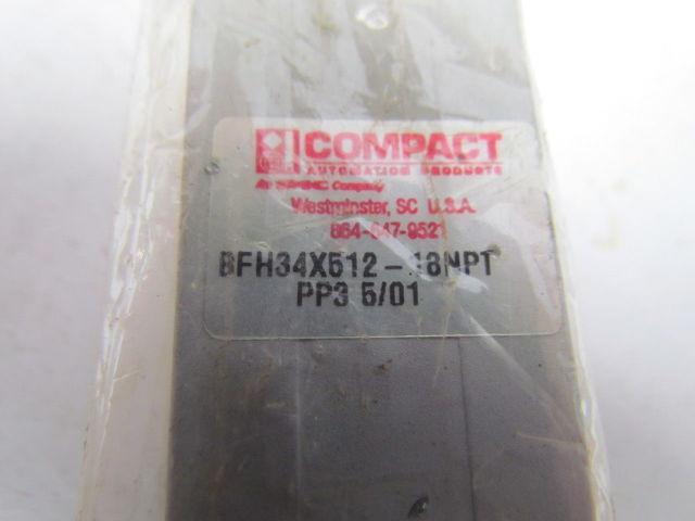 Compact Air BFH34X512-18NPT Pneumatic Air Cylinder 3/4" Bore 5-1/2" Stroke