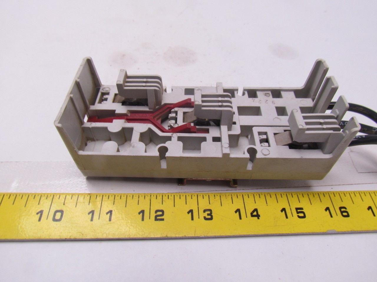 Wohner 22-0319 Bus Bar adapter din rail mount 5-3/8" OAL 2-1/8"Wide Lot of 3
