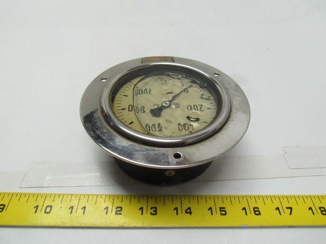 VDO OTA 3-1/2"face panel mount 0-1000bar gauge oil filled bottom connect 1/4"npt