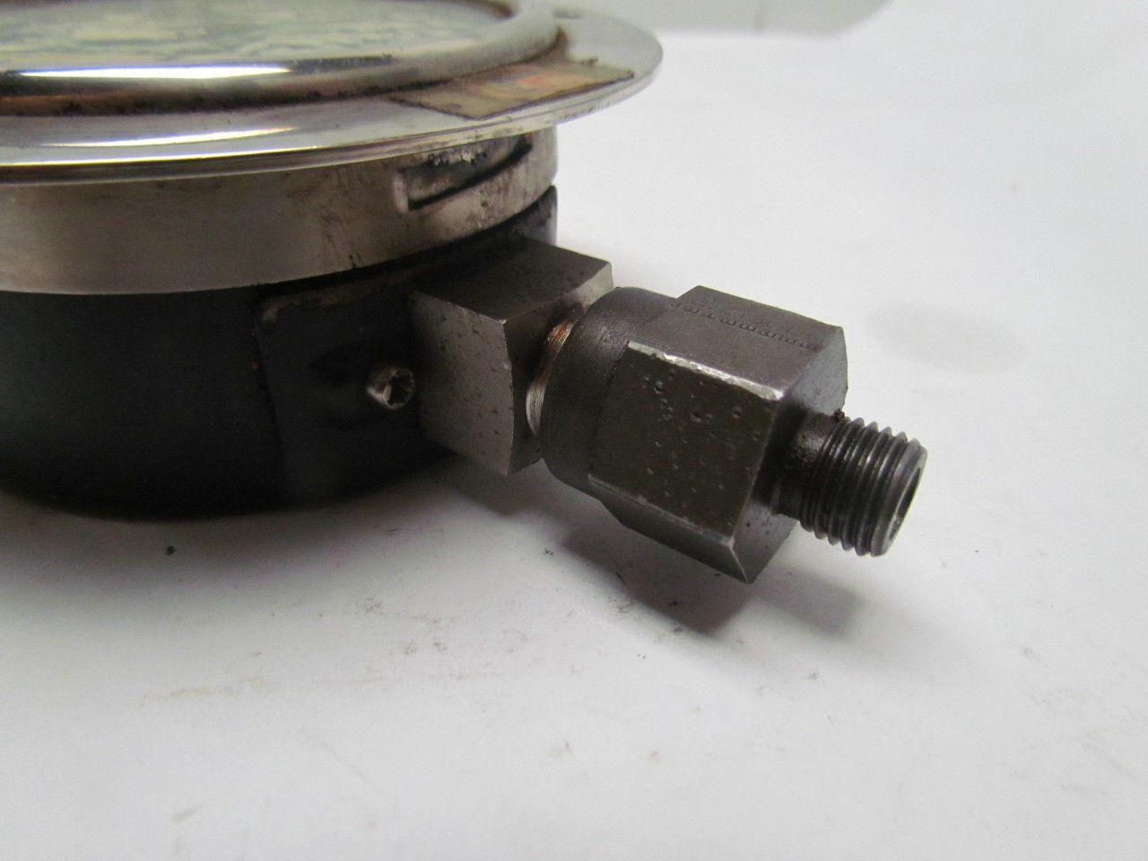 VDO OTA 3-1/2"face panel mount 0-1000bar gauge oil filled bottom connect 1/4"npt