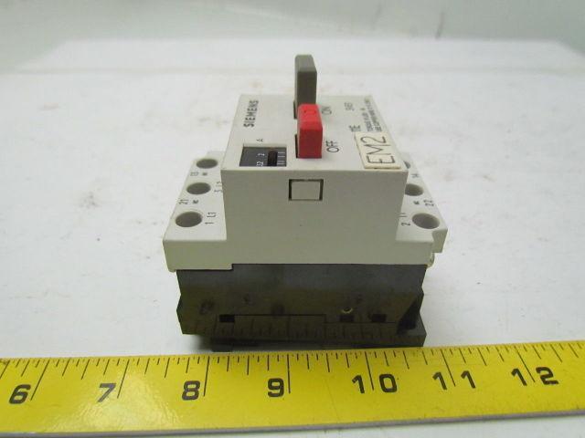 Siemens 3VE1015-8HU00 Motor protector starter 2-3.2Amp 3 pole 660V