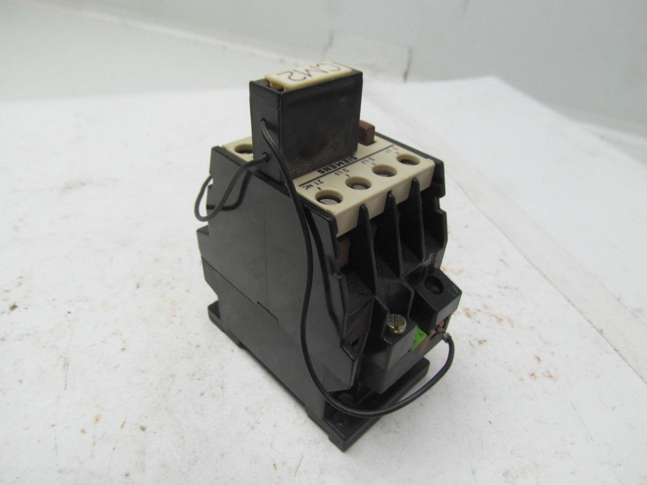 Siemens 3TB41 11-0A 20A 600V 10HP coil contactor biesse rover starter