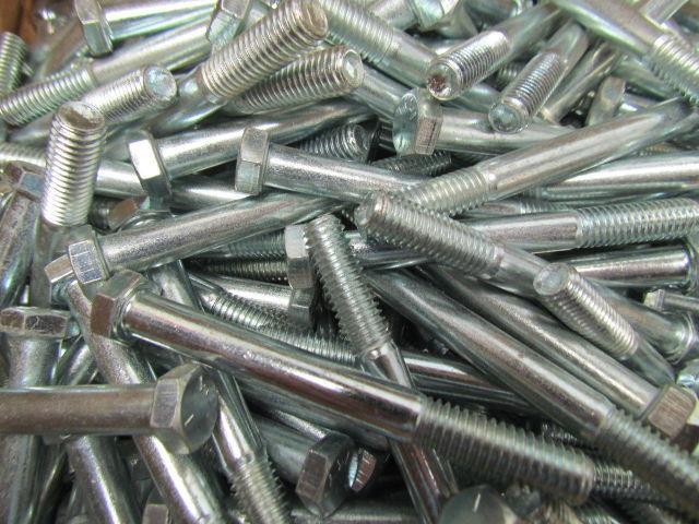 3/8"-16x3-1/2" Grade 5 hex bolt zinc plate screw lot of 45Lbs
