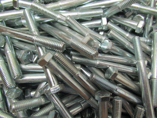 3/8"-16x3-1/2" Grade 5 hex bolt zinc plate screw lot of 45Lbs