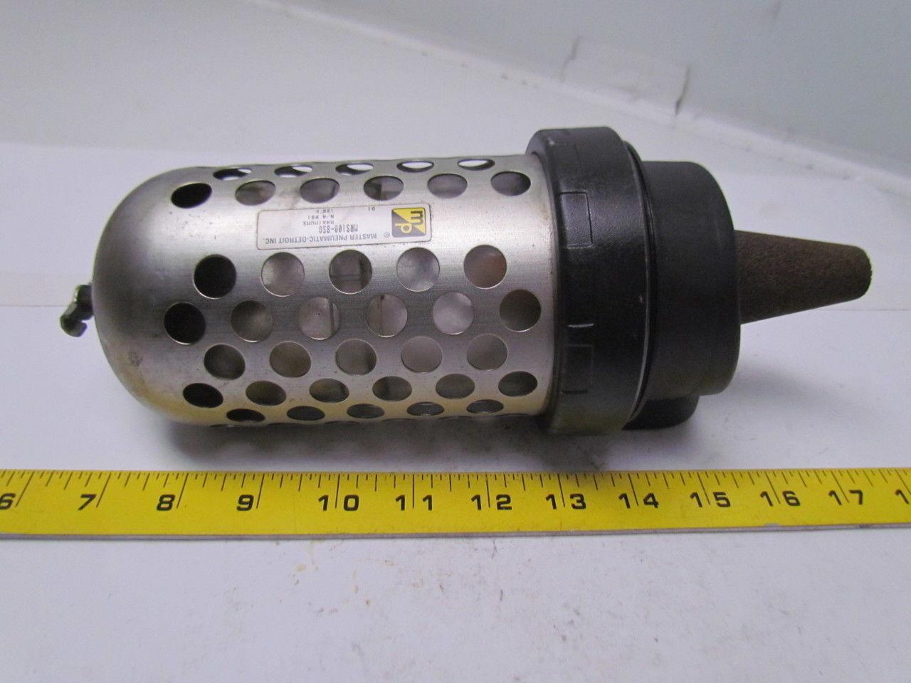 Master Pneumatic MRS100-8SG Silencer reclassifier 1" NPT port manual drain