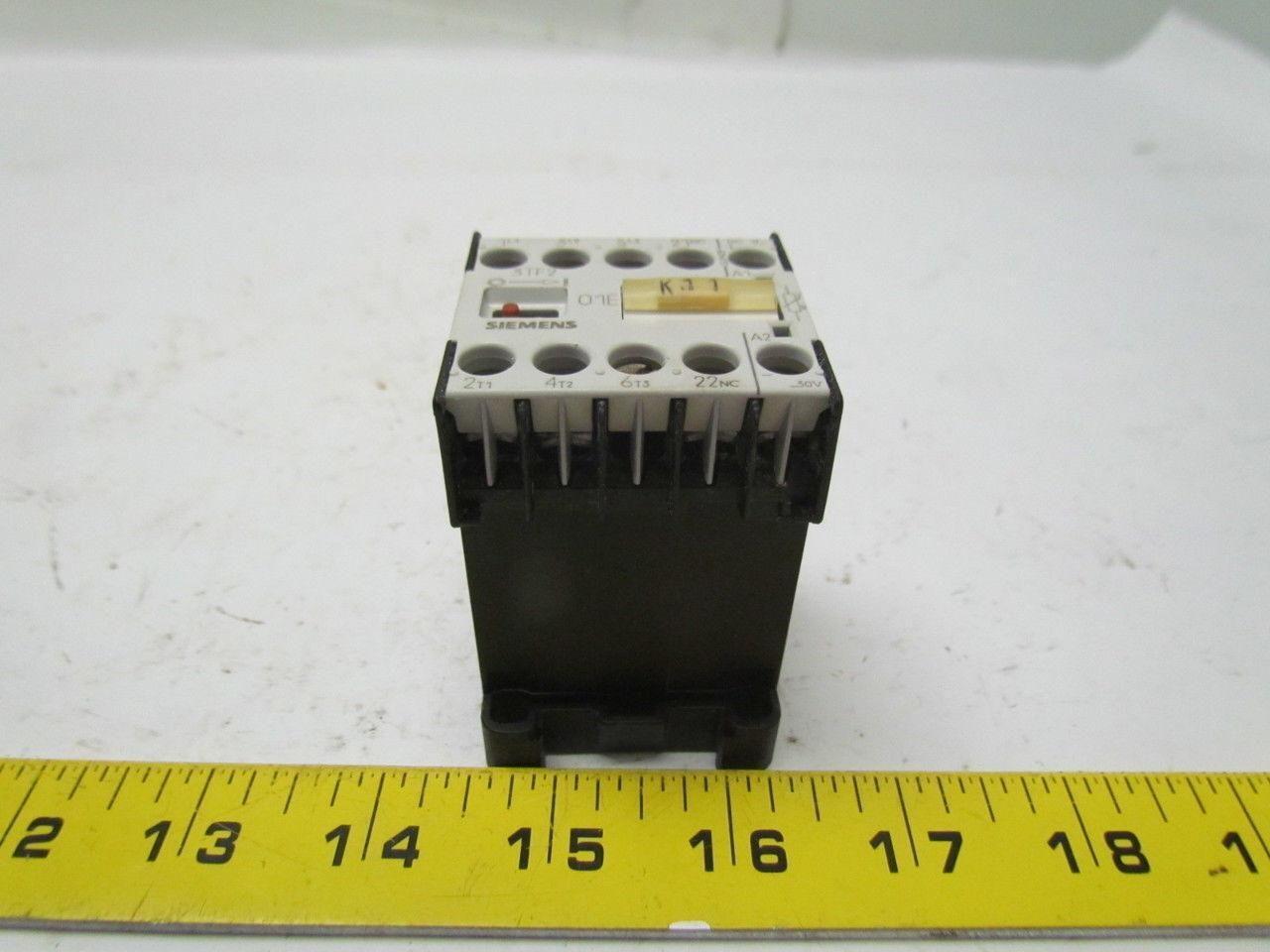 Siemens 3TF2001-0LB4 1NC Contactor motor starter 3ph 600V 16A