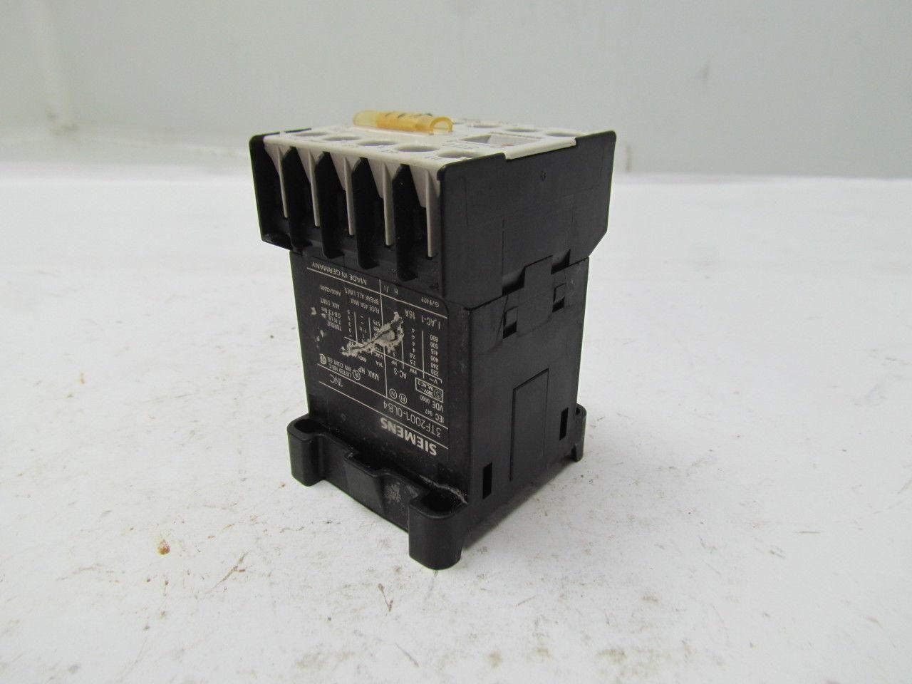 Siemens 3TF2001-0LB4 1NC Contactor motor starter 3ph 600V 16A