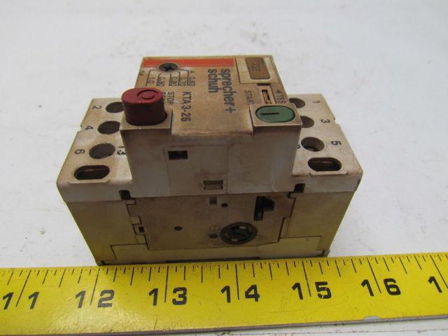 Sprecher & Schuh KTA3-25 Manual Motor starter0.63-1A Tripp 3 pole