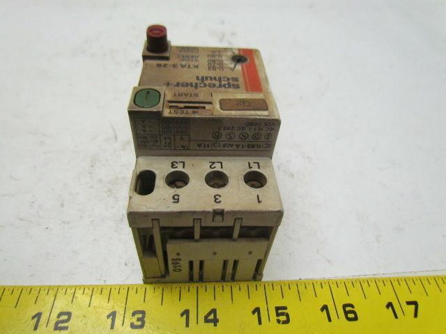 Sprecher & Schuh KTA3-25 Manual Motor starter0.63-1A Tripp 3 pole
