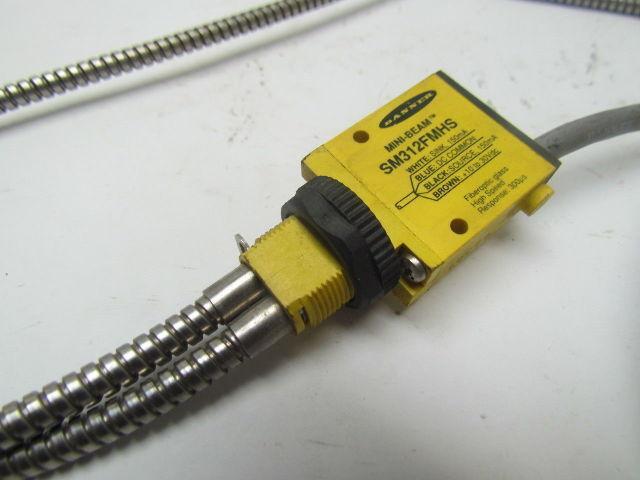 Banner SM312FMHS Mini-Beam Sensor W/BTZ6SH900 Fiber Optic Cable
