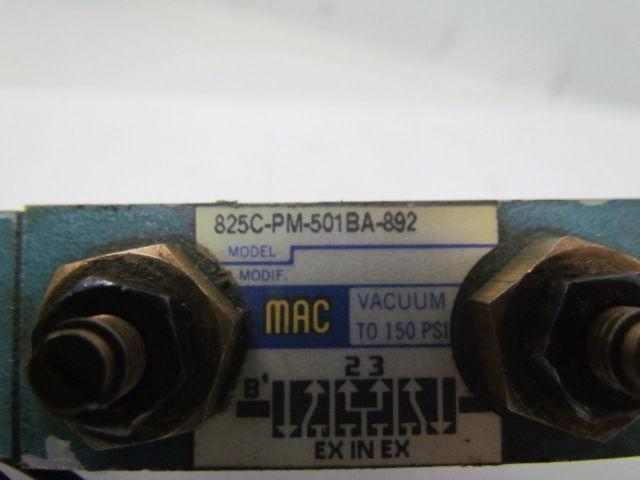 MAC 825C-PM-501BA-892 Pneumatic valve 5/3 pressure center non-locking
