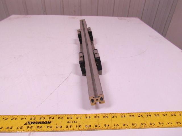 80/20 Inc 40mmx40mm T slotted profile-four open T-slots 28"w/1 endcap