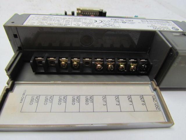 Allen Bradley SLC500 1746-0W4 Ser.A 4 channel relay output module