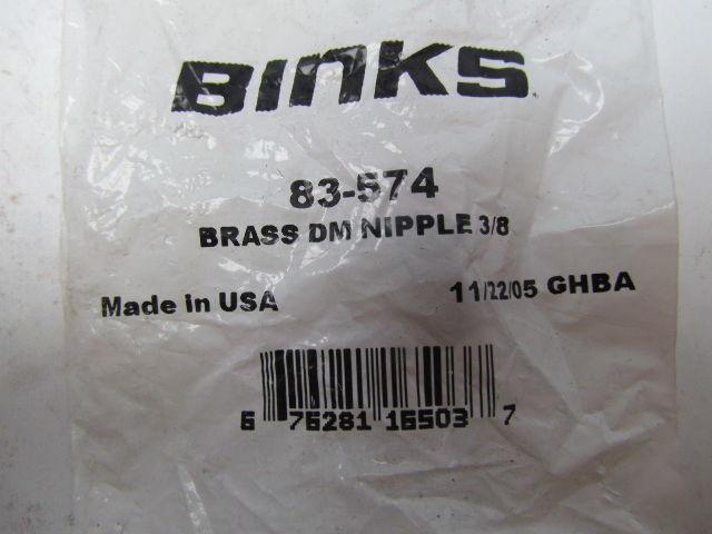 Binks 83-574 Brass DM nipple 3/8" rare! NIB