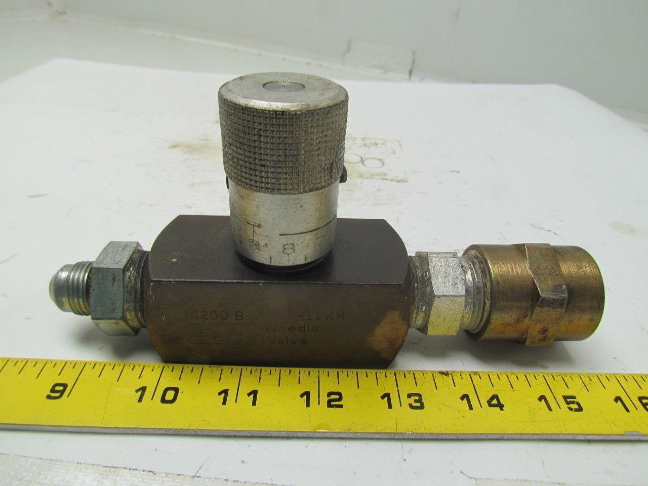 Parker N1200B-11KM Needle valve 25GPM 3/4"NPTF 2000PSI