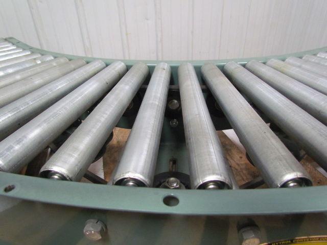 Hytrol 90 degreex15" Power corner slaved 1-3/8"dia rollers 6-1/2" frame