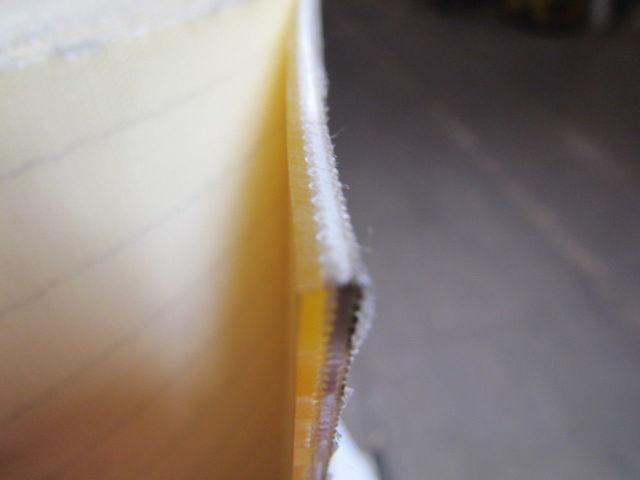 2 ply smooth top clear/white urethane rubber conveyor belt 86ftx47-1/4"