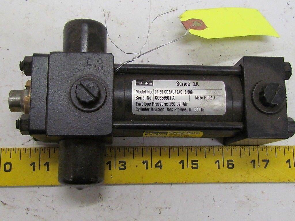 Parker 01.50 CD2AU19AC 2.000 Pneumatic Air Cylinder 1 1/2"Bore 2"Stroke 2A Ser