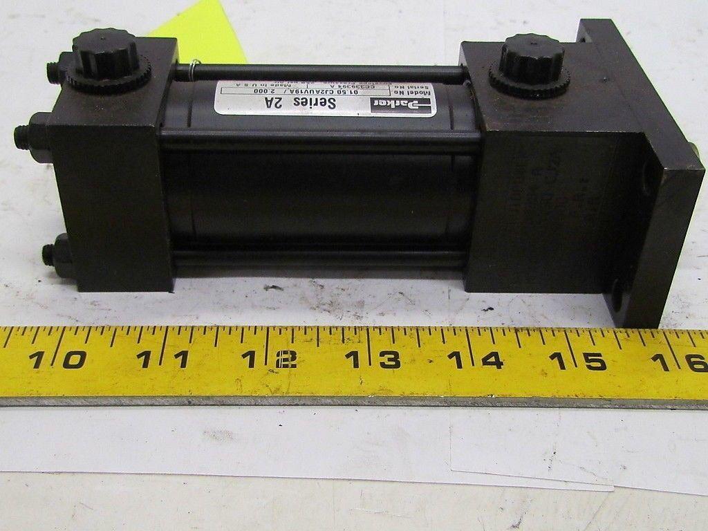 Parker 01.50 CJ2UV19A 2.000 Pneumatic Air Cylinder 1 1/2"Bore 2"Stroke 2A Ser
