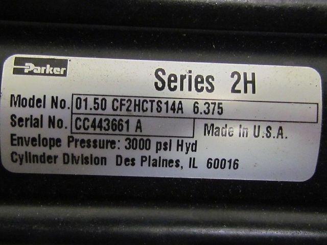 Parker 01.50 CF2HCTS14A 6.375 Hydraulic Cylinder 1 1/2"Bore 6 3/8"Stroke 2H Ser