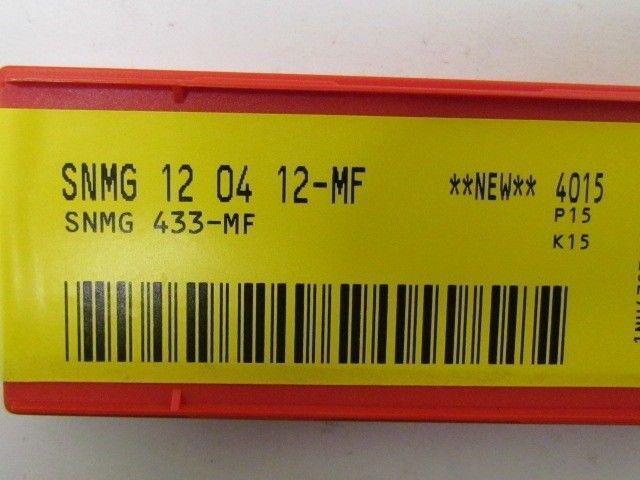 Sandvik Coromant SNMG 12 04 12-MF 4015 SNMG 433-MF Carbide Insert Box of 10 pc