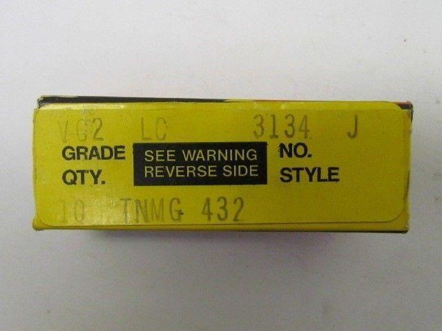 Valenite TNMG432 VC2 Insert Box of 10 pc NIB