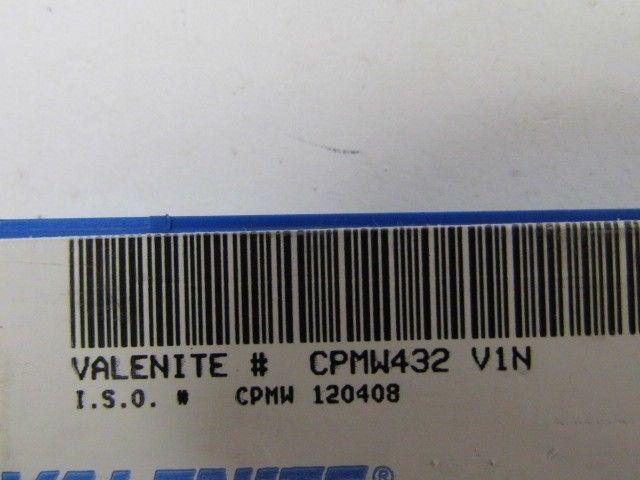 Valenite CPMW432 V1N Carbide Insert Box of 10 pc NIB