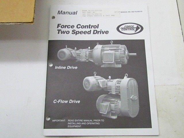 Rebuild Kit for Force Control 503-TS-001-02 Two Speed Drive Bearings Seal Clutch