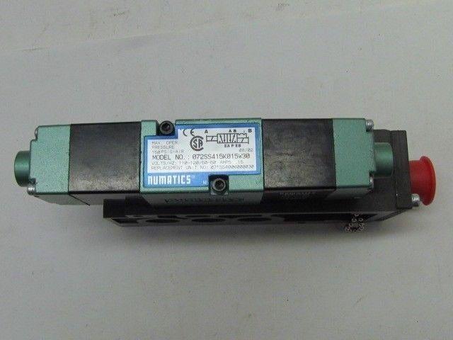 Numatics 072SS415K015W30 120v Pneumatic Solenoid Valve NEW