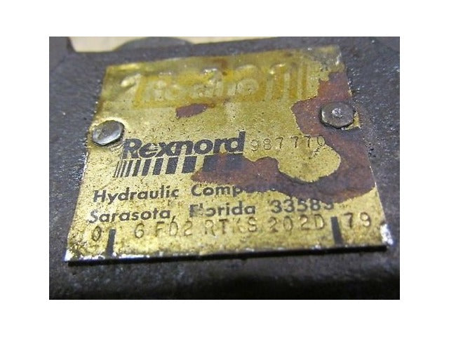 Racine Rexnord 987770 0 6FD2 RTKS 202D 79 Hyd Valve