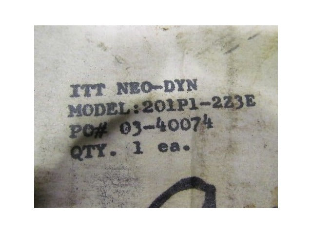 ITT NEO-DYN 201P1-2Z3 E Pressure Switch