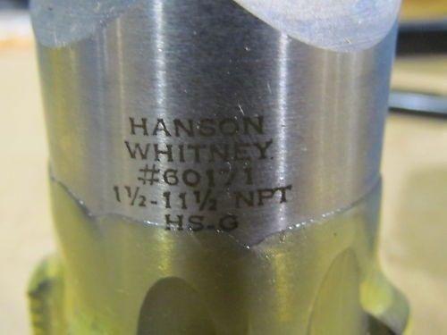 Hanson Whitney 1 1/2"NPT 7 Flute Tapered Pipetap USA