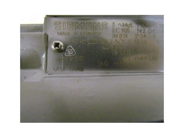 Siemens 1 LA5090-2AA23 440/60 .75 KW 3460 rpm NEW