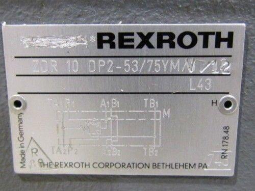 Rexroth Pressure Reducing Valve ZDR 10 DP2-53/75YMV/12