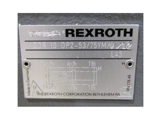 Rexroth Pressure Reducing Valve ZDR 10 DP2-53/75YMV/12