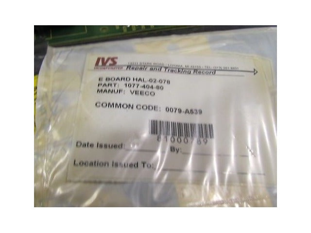 Veeco HAL-02-078 CM1 R-B E Board 0079-a539