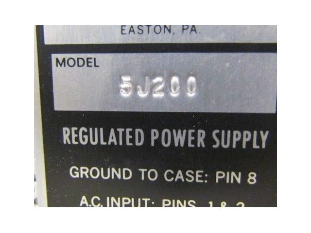 Acopian 5J200 Regulated Power Supply w/Base