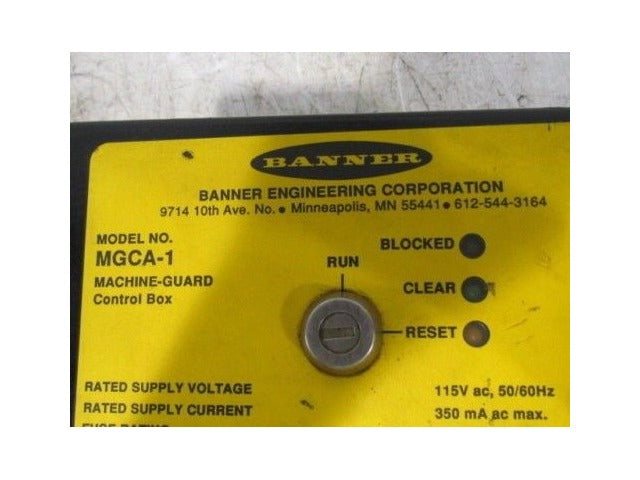 Banner MGCA-1 Machine-Guard Control Box Light Curtain