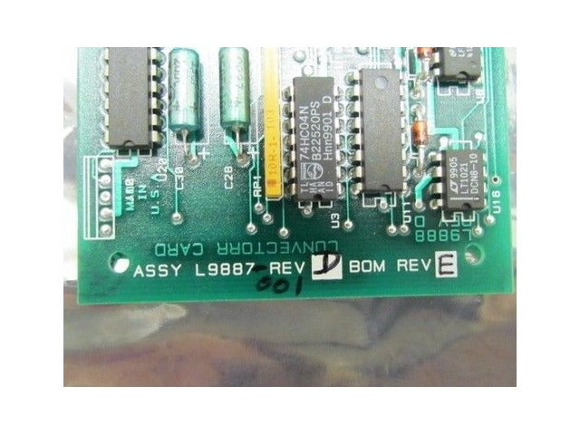 Intial L6427-301 Convectorr Set Point Card L9887 Rev D