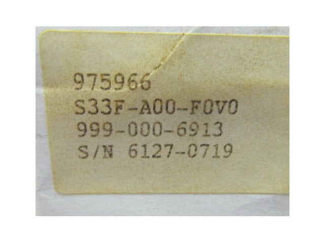 Elwood Gettys S33F-A00-F0V0 Permanent Magnet AC Servo Motor TENV