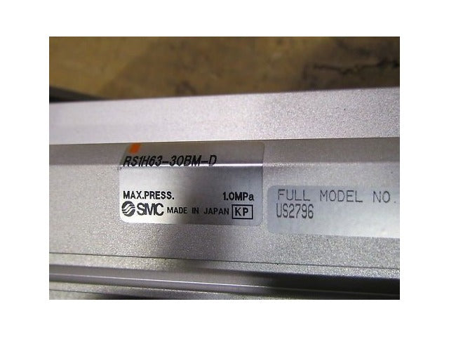 SMC RS1H63-30BM-D Pneumatic Cylinder Stopper Actuator