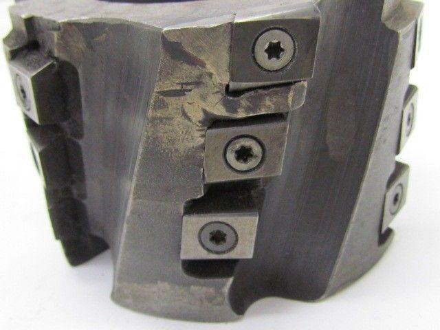 4" dia Indexable Face Mill 10 Degree 18 Inserts 1 1/2" Arbor End Cutter Milling