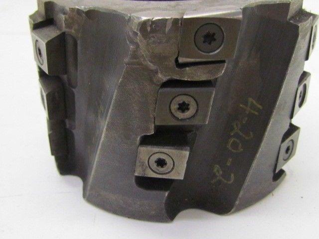 4" dia Indexable Face Mill 10 Degree 18 Inserts 1 1/2" Arbor End Cutter Milling