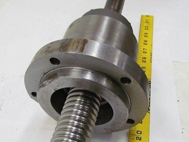 Ball Screw Assy 1 1/2" dia 1/4" Pitch 7 1/2" Travel 21 1/4" OAL From CNC Lathe