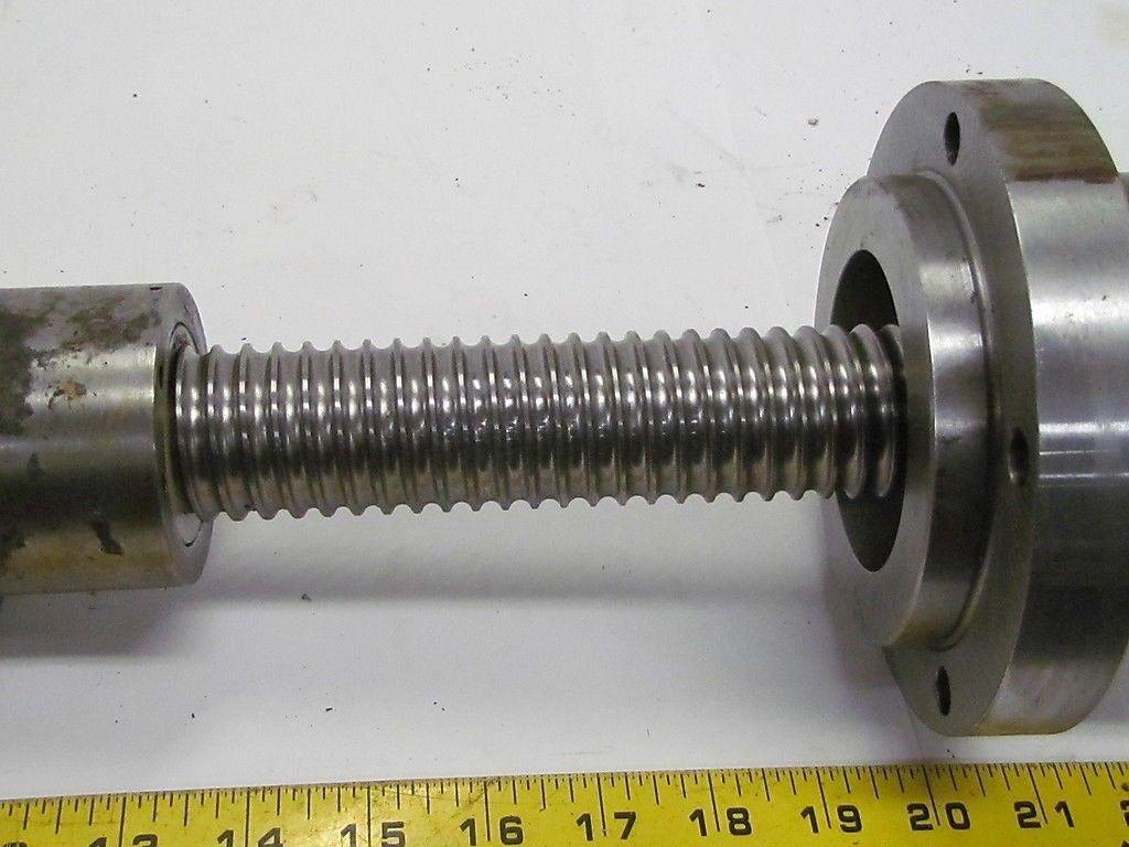 Ball Screw Assy 1 1/2" dia 1/4" Pitch 7 1/2" Travel 21 1/4" OAL From CNC Lathe