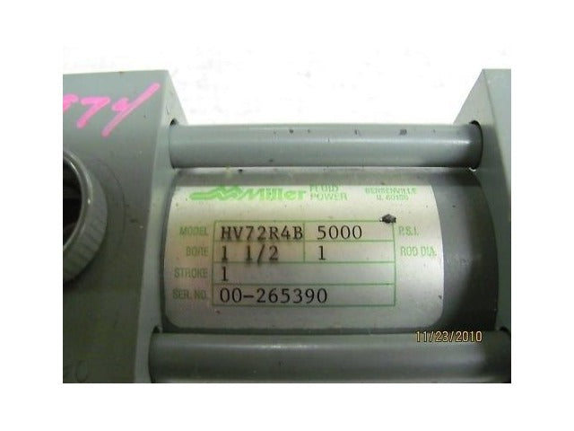 Miller Cycinder HV72R4B 1 1/2" Bore 1" Stroke 5000 PSI