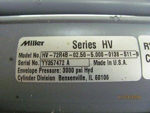 Miller Cylinder HV72-R4B 2.50 Bore 5" Stroke NEW